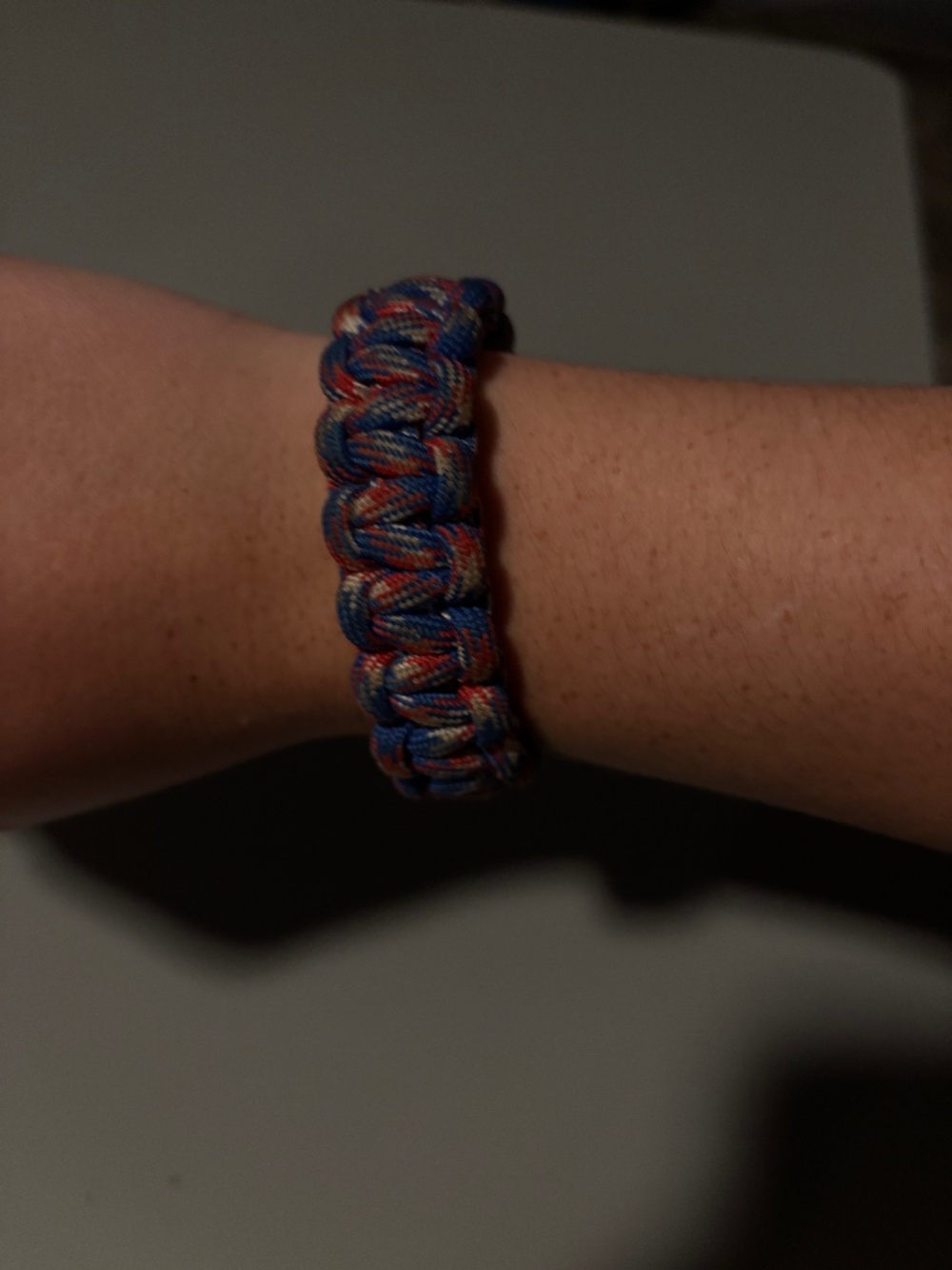 Unbranded Red & Blue Buckle Strap Accent Bracelet